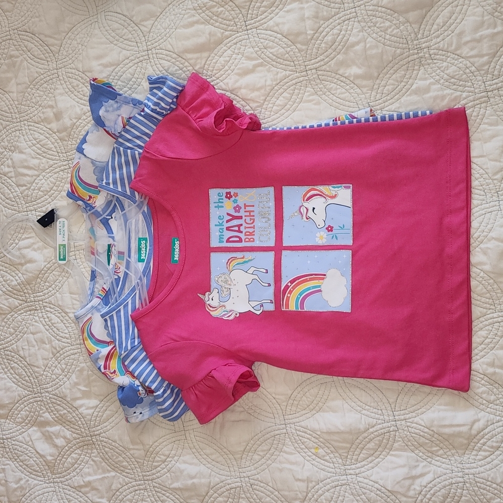 3pk unicorn shirts